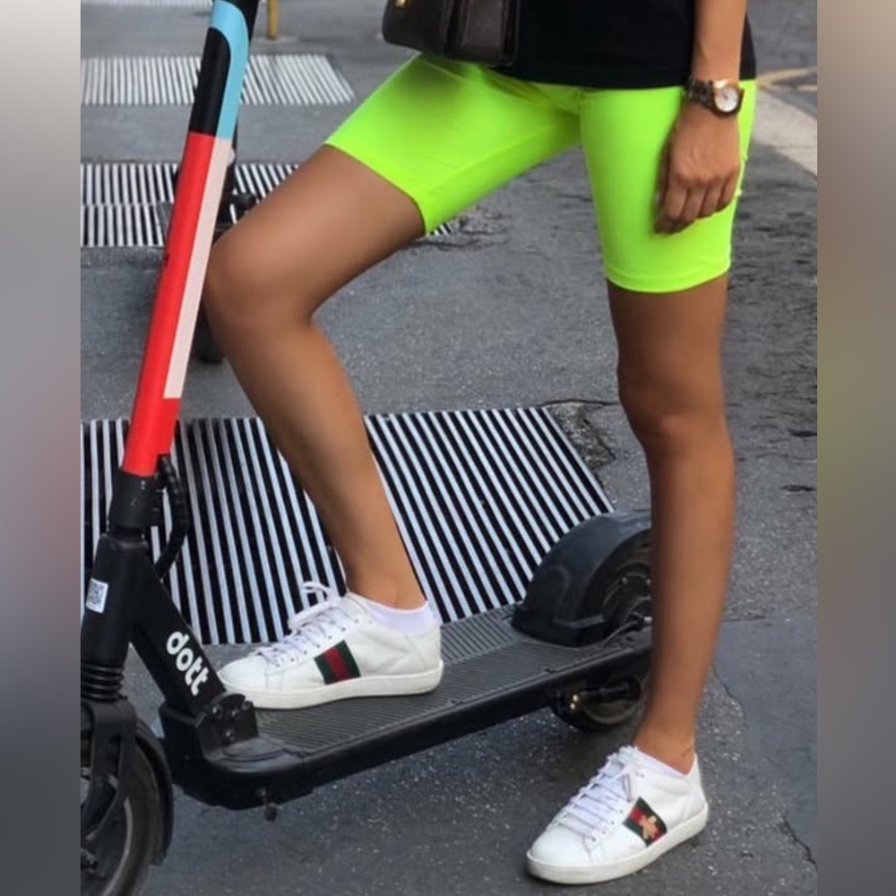 Imperial Neon Green Women's Cycling Shorts Italian brand size Small